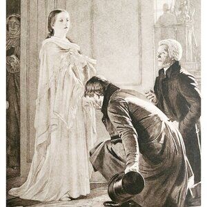 Victoria Greeted As Queen Photogravure Victorian 1894 H.T. Wells DWT1